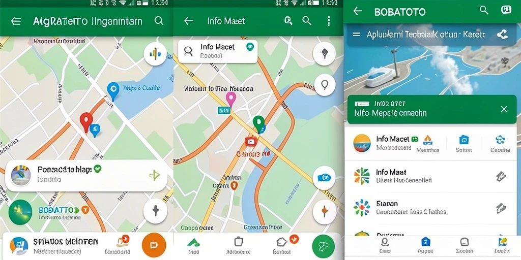Antarmuka BOBATOTO menampilkan kondisi lalu lintas secara real-time.